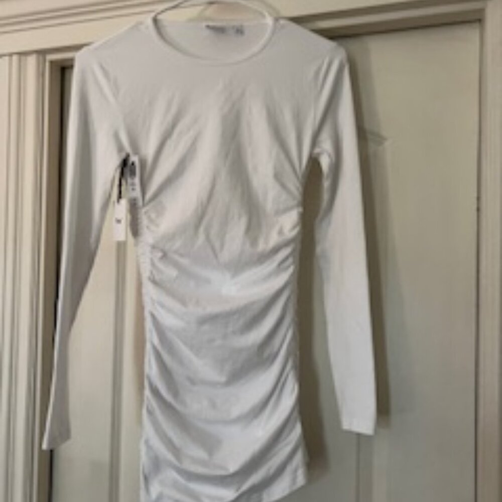 Aritizia Tna white long sleeve dress